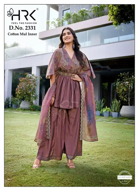 HRK 2331 Roman Silk Plain Kurti With Bottom Dupatta Wholesale Online